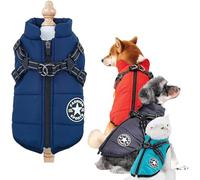 Manteau d'hiver pour Chien Furry King, avec Harnais, Disponible en 10 Couleurs, Chaud et Confortable, Convient aux Chiens de Petite, Moyenne et Grande Taille.