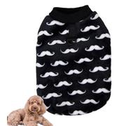 Manteau d'hiver pour chien, pull noir et blanc pour chiot - Veste à deux pattes - Vêtements d'hiver pour animaux domestiques - Pyjama en douce pour les activités de plein air