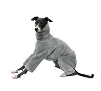 Manteau d'hiver pour chien - Pyjama en polaire douce, pull intégral à col roulé pour temps froid, veste idéale pour lévrier italien et whippet animaux de compagnie