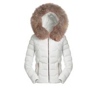 Manteau d'hiver pour femme - Doudoune à capuche - Coupe ajustée - Imperméable - Fermeture éclair - Résistant au vent - Manteau isolé court matelassé - Manteau d'extérieur élégant avec poches zippées