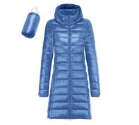Manteau d'hiver pour femme - Long - Chaud - Coupe-vent - Trench - Veste softshell - Veste de randonnée - Veste de pluie fonctionnelle pour les voyages, le camping - Manteau matelassé - Parka d'hiver