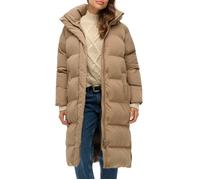 Manteau d'hiver - SUPERDRY - Hooded Longline Puffer - Coupe ample - Fentes latérales - Marron clair 12