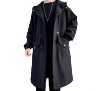 Manteau d'hiver tendance pour homme à la mode coréenne conçu pour vous garder au chaud tout en regardant (XXL Noir)