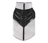Manteau doudoune pour chien, veste d'hiver pour chiens - Vestes chaudes pour chiens en coton - Gilet de Noël pour chien, veste doudoune pour petit chien avec anneau 2 D, pull zippé pour chien pour Noë