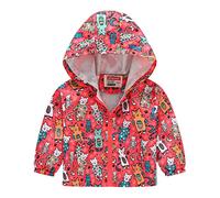 Manteau en Denim Garçons Vestes Coupe Vent Blousons Militaire Manteaus Réfléchissante Enfants Doublure Polaire Randonnée Printemps pour Parc Thème