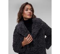 Manteau En Fourrure Gris Pour Femmes Stand Studio Camille Cocoon Coat 611379061-81030 XS