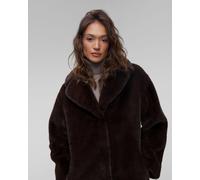 Manteau En Fourrure Marron Pour Femmes Stand Studio Camille Cocoon Coat 611379070-87200 L