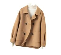 Manteau En Laine Pour Femme Veste Courte Printemps Coréen Vêtements D'extérieur En Cachemire Des Deux Côtés Vêtements De Cardigan Automne Et Hiver
