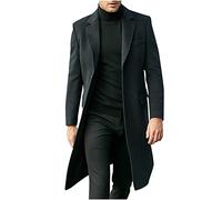 Manteau en Laine pour Homme Manteaux et Blousons Pardessus Laine Mi-Long Caban Vest Manteau d'hiver Epais Trench Coat Parka Caban Business Trench Coat Blouson Jacket Slim Fit Duffle-Coats