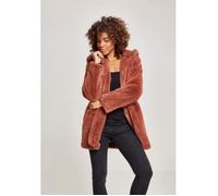 Urban Classics Ladies Hooded Teddy Coat Parkas, darkrose, M Femme