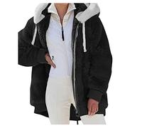Manteau En Polaire Femme Mi Saison Veste À Capuche Épaissir Automne Hiver Vêtements Zippée Doux Chaude Outwear Avec Poche Décontractée Outercoat À Fermeture Éclair Grande Taille Sweat