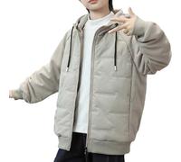 Manteau Enfant Doudoune Fille Garçon Veste Hiver à Capuche, Parka Coupe Vent Rembourré Blouson Matelassé Tissu Thermique Vêtement Chaud Hiver 5-15 Ans