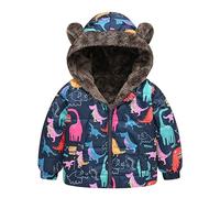 Manteau Enfant Doudoune Garçon Fille Blouson à Capuche Doublée Polaire Veste Bébé Hiver Manteaux Matelassée Veste à Manches Longues Hiver Chaude Vêtement Parka