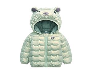 Manteau Enfant Doudoune Garçon Fille Blouson à Capuche Doublée Polaire Veste Bébé Hiver Manteaux Matelassée Veste à Manches Longues Hiver Chaude Vêtement Blousons