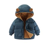 Manteau Enfant Garcon Polaire, Manteaux Garçon Manches Longues A Capuche Manteau Chaud Veste Fermeture Éclair Blouson Printemp Hiver Outdoor Loisirs Sport Jogging Coupe-Vent 12 Mois À 5 Ans Boys