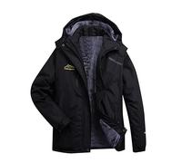 Manteau Equitation Fille Veste de Ski de montagne pour hommes et femmes, coupe-vent, veste de pluie pour hommes, manteau d'hiver de neige Veste Gothique Femme (BK2, XXXXL)