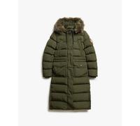 Manteau fausse fourrure femme Superdry Everest Vert S