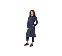 Agu Long Urban Trench Coat Jacket Bleu M Femme