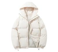 Manteau Femme Hiver Chaud Doudoune Imperméable avec Capuche Mode Veste Matelassée éPaissir Parka Veste Zippée Grande Taille Coupe Vent Manteaux pour Sorties Quotidiennes