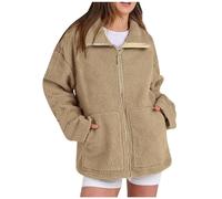 Manteau Femme Hiver Chaud Laine Sherpa D' Zippée Randonnée D'intérieur Vetement Blouson Hiver Grande Taille Running Polaire Zippée Vintage Capuche Chaude Polaire Veste Jogging Femme XL