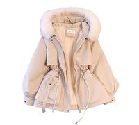 Manteau Femme Hiver Chic Chaud Veste Chaude Doudoune Chauffant Imperméable Manteaux Impermeables Long Fourrure avec Imperméables Longue Parka Duffle Coat Grande Taille