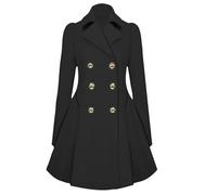 Manteau Femme Hiver Chic Surdimensionné Coupe Trapeze Long Trench Mi Très Chaud 3/4 Veste Blazer Et Elegant Parka Longue Cintré Mouton Moumoute Caban Saison Grand Froid Grande Taille Manteaux Laine