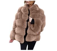 Manteau Femme Hiver Fausse Fourrure - Manteau Femme Hiver Chaud Tops Polaire Hauts Manche Longue Coat Extérieur Sweatshirt Couleur Unie Tops Elegant Hauts Épais Sweat Décontracté Coat