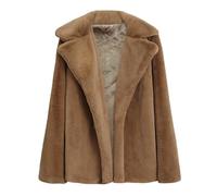 Manteau Femme Hiver Fausse Fourrure - Pull Femme Hiver Chaud Chic Et Élégant Coat Couleur Pure Tops Manche Longue Hauts Décontracté Sweat Confortable Hoodie Jacket Mode Manteau Extérieur Sweat