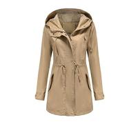 Manteau Femme Hiver Long Chaud Coupe Trapeze Chic Veste Longue Vent Trench Cuir Cintré Très Winter Coats for Women Laine Bouillie Et Manteaux D'hiver Mi Saison Blazer Elegant Coat Matelassé Caban