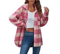 Manteau Femme Hiver Long Manteau Grande Taille - Veste Coupe Vent éLéGant Chaud Mi-Saison Classique avec Col à Revers Bouton ÉPais Blouson Manches Longues Blazer avec Poches