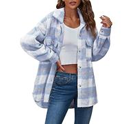 Manteau Femme Hiver Long - Manteau Grande Taille Veste Coupe Vent éLéGant Chaud Mi-Saison Classique avec Col à Revers Bouton ÉPais Blouson Manches Longues Blazer avec Poches