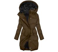 Manteau Femme Hiver Veste Polaire Chaud Manteaux Outercoat en Longue et Slim Fit Parka Chaude Imperméable Blouson Chic et Elegant Doudoune Femme Hiver Mode Chaude Décontractée Doux Ample Outerwear