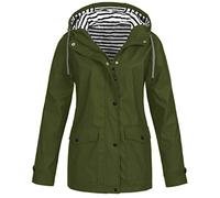 Manteau Femme,Imperméable Femme Veste Softshell Coupe-Vent À Capuche Manteau De Pluie Fonctionnel Parka De Randonnée Imperméable Vêtement D'Extérieur Respirant pour La Marche Randonnée Campin