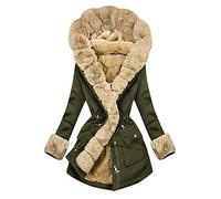 Manteau Femme Manteau en Peluche Parker Haut Taille Fine VêTements en Coton Super éPais Et Chaud Sweat-Shirt Zippé Veste à Capuche Manteau d'automne Et d'hiver Femmes Shaggy Chaud Sweat 2038 Nouvelle