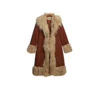 Manteau femme Superdry Long Afghan Marron L