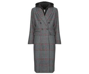 Manteau femmes Desigual CAPUCHA CHECK Gris EU L