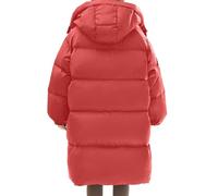Manteau Fille 5 Ans Hiver,Doudoune chauffante et matelassée pour Enfants garçons et Filles 5-15 Ans Veste épaisse ajustée pour l’Automne et l’Hiver Confort Durable et Isolation légère (Red, 110-XS)
