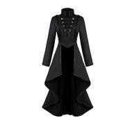 Manteau gothique victorien pour femme - Uniforme de mariage victorien à queue d'hirondelle longue trench - Uniforme gothique - Manteau victorien - Uniforme de mariage pour fête