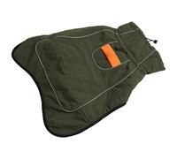 Manteau Hiver Chien Taille XL, Enveloppe Coton Laminé Épais et Imperméable, Veste Froide pour Extérieur OD Vert - Chaud et Confortable, Protection Contre Tiques et Intempéries, (L)