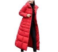 Manteau Hiver Femme Thick Down Cotton Veste Coton Fermeture éclair Korean Version Décontractés Confortable Au-Dessus Du Genou Coat Grande Taille Coton Vestes Matelassée Légère Trench Doudoune Femme