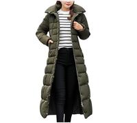 Manteau Hiver Femme Thick Down Cotton Veste Coton Fermeture éclair Korean Version Décontractés Confortable Au-Dessus Du Genou Coat Grande Taille Coton Vestes Matelassée Légère Trench Doudoune Femme