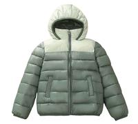 Manteau Hiver pour Enfants Doudoune Matelassé Garçon Blouson Rembourré pour Fille Garçon à Fermeture Éclair Veste Coupe-Vent Décontracté Vêtement pour Le Quotidien 6-16 Ans