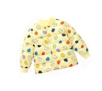 Manteau Hiver pour Enfants Doudoune Matelassé Garcon, Blouson Rembourré pour Fille Garçon à Fermeture Éclair Veste Coupe-Vent Décontracté Vêtement pour Le Quotidien 1-5 Ans