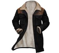 Manteau Homme Hiver Caban Trench en Laine Bouillie Chaud Cachemire Veste De Costume Grand Froid Jaketa Noir Duffle Coat Manteaux Vestes d'hiver Très Long Parka Trois Quart Classe Grande Taille Chaude