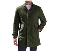 Manteau Homme Hiver Caban Trench Laine Grand Froid Court Manteaux Veste Chaud 3/4 Pour Longue Très Long Fourrure Grande Taille Mi-Long Parka Noir Winter Coat Men Tweed Classe Cuir Chaude Redingote
