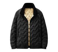 Manteau Homme Hiver Chaud Veste pour Hommes À Boutons en Cuir Blouson oublé Polaire Pull Couple De Chasse Mens Jacket Grande Taille Regular Fit Travail