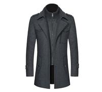 Manteau Homme Hiver Long Court Fourrure Veste En Laine Coat Parka Grand Froid Cardigan Noir Chaude Chaud Casacos Inverno Homem Duffle Doudoune Longue Trench Monteau Winter Men Pour Manteaux Gabardine