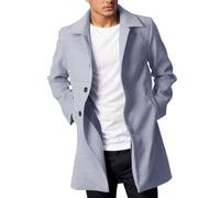 Manteau Homme Hiver Mi-Long Long Cuir Grande Taille Parka Cachemire Pour Chaud 3/4 Casacos Inverno Homem Chaude Classe Laine Veste Caban Jaketa Grand Froid Trench Coat Polaire Cardigan Winter Men Mi
