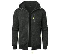 Manteau Homme Hiver Veste Cuir Homme Grande Taille Baseball Moumoute Cardigan Polaire Blouson Matelassée Capuche Manteaux Softshells Randonnée Chaude Tactique Cachemire Kleidung 11#Noir XXL