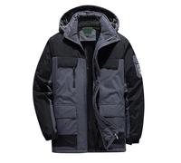 Manteau Homme Hiver Veste Grande Taille Veste De Ski - Manteaus ÉPaissi Chaude Plein Air RandonnéE Costume Mode éLéGant Parka avec Plusieurs Poches Manteau à Capuche ImperméAble